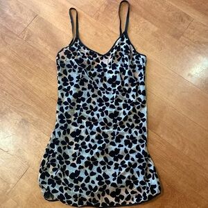 Victorias Secret lingerie Womens M velvet burnout BLK/Cream Whimsigoth fairy